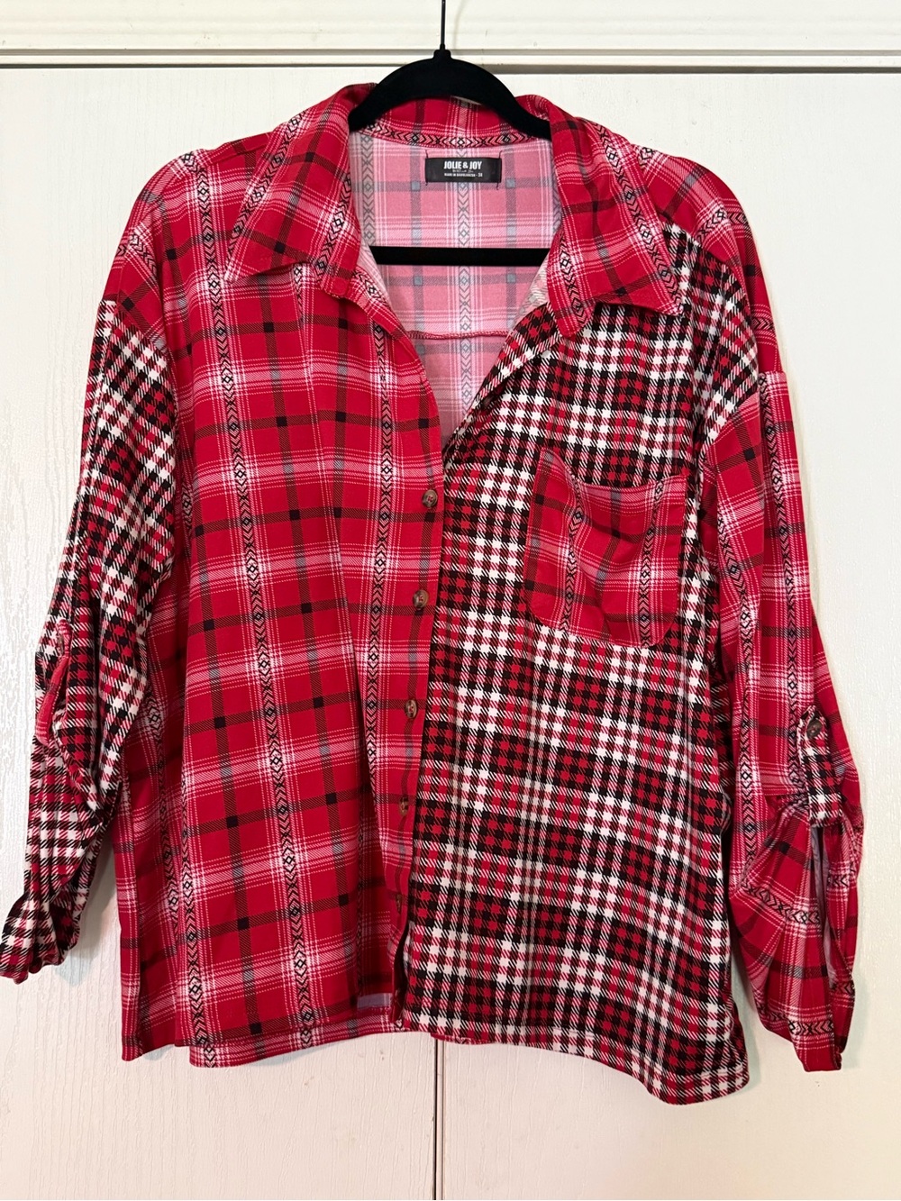 Joule & Joy Red Plaid Button-Down Shirt
